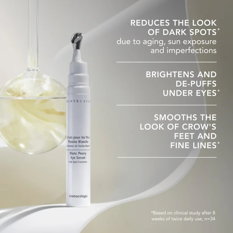 Chantecaille Blanc Peony Eye Serum ser de noapte impotriva cearcanelor 15 ml