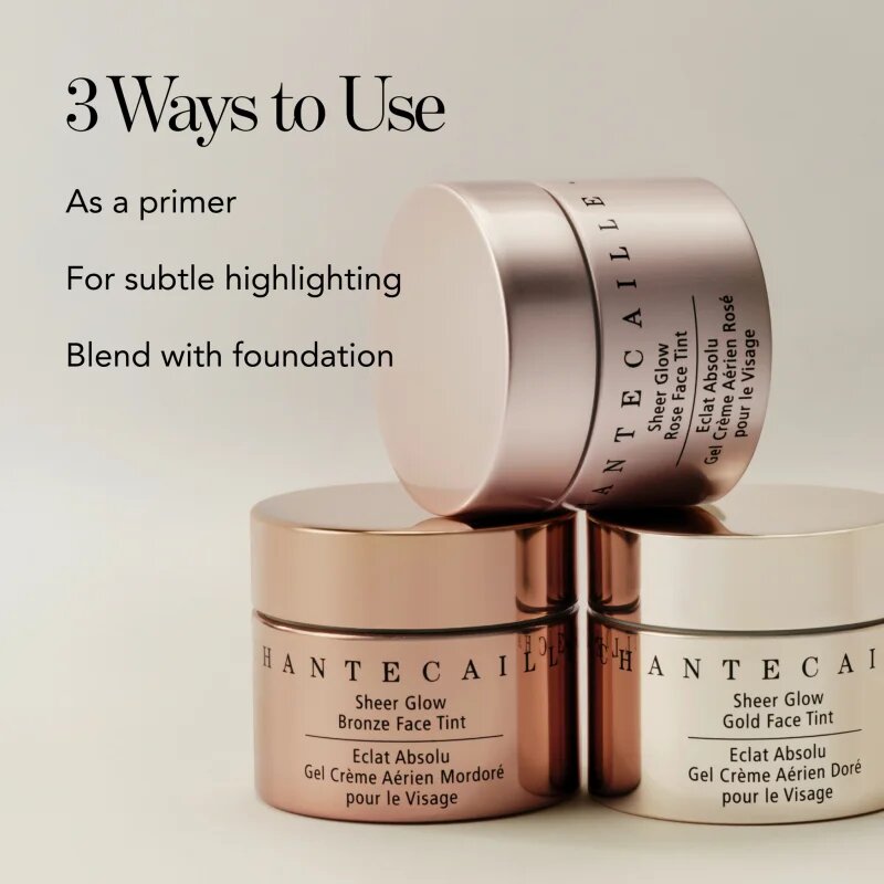 Chantecaille Sheer Glow Face Tint gel tonifiant pentru strălucirea și netezirea pielii Gold 30 g