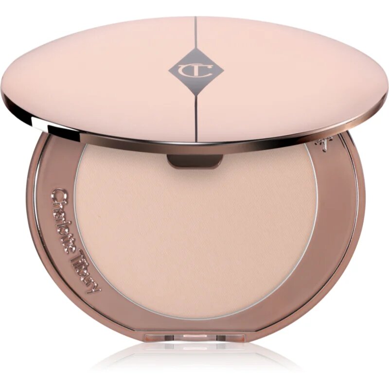 Charlotte Tilbury Airbrush Flawless Finish Refillable pudră compactă iluminatoare reincarcabil culoare 1 Fair 8 g