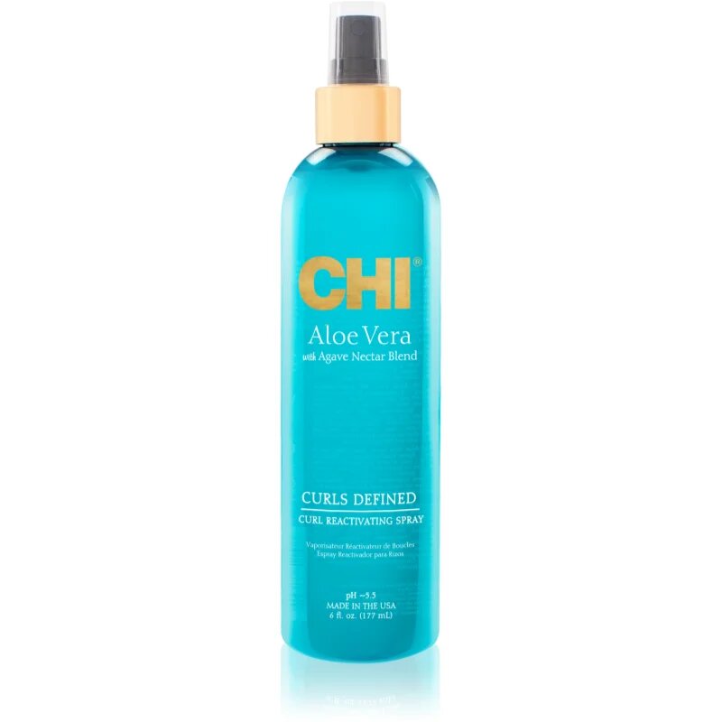 CHI Aloe Vera Curl Reactivating spray hidratant pentru par ondulat si cret 177 ml
