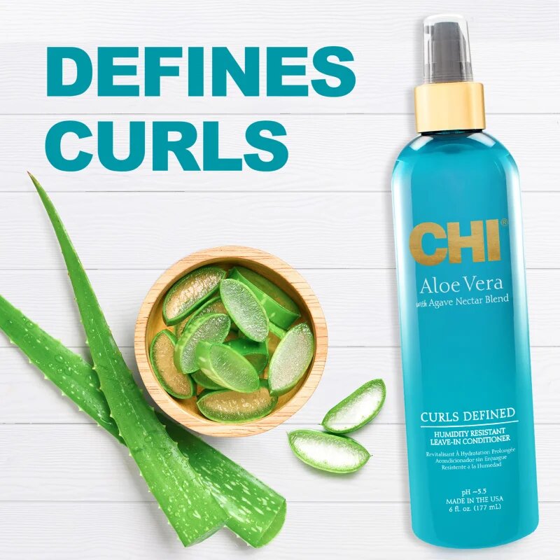 CHI Aloe Vera Curls Defined balsam (nu necesita clatire) pentru păr creț 177 ml