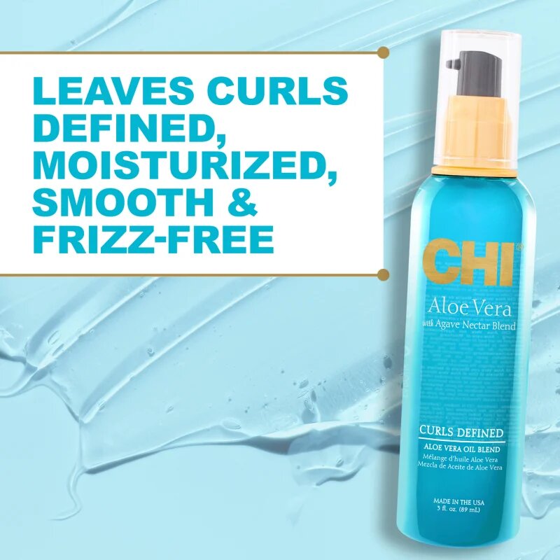 CHI Aloe Vera Curls Defined ulei uscat pentru păr creț 89 ml