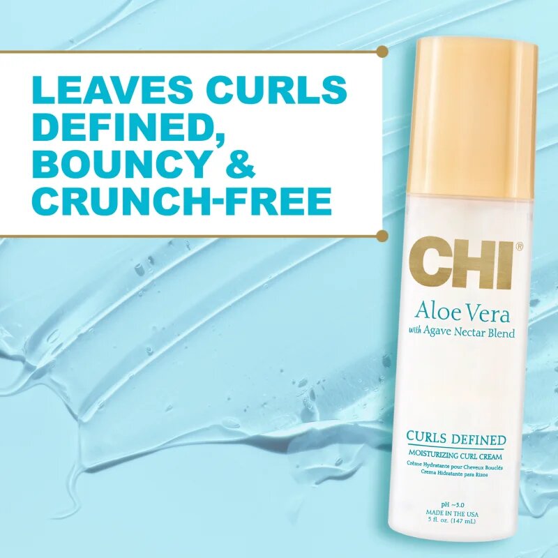 CHI Aloe Vera Moisturizing Curl Cream spray care nu necesita clatire pentru par ondulat si cret 147 ml