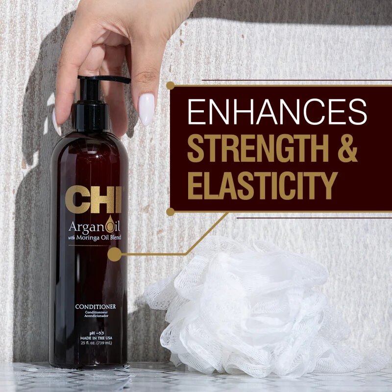 CHI Argan Oil Conditioner balsam hranitor pentru păr uscat și deteriorat 739 ml