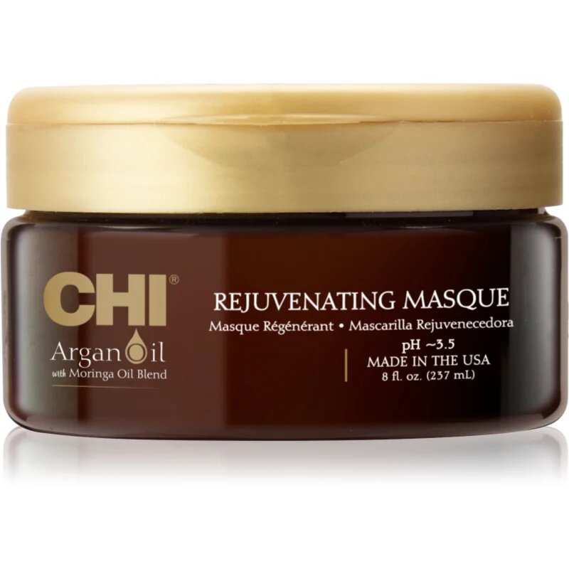 CHI Argan Oil Rejuvenating Masque masca hranitoare pentru păr uscat și deteriorat 237 ml
