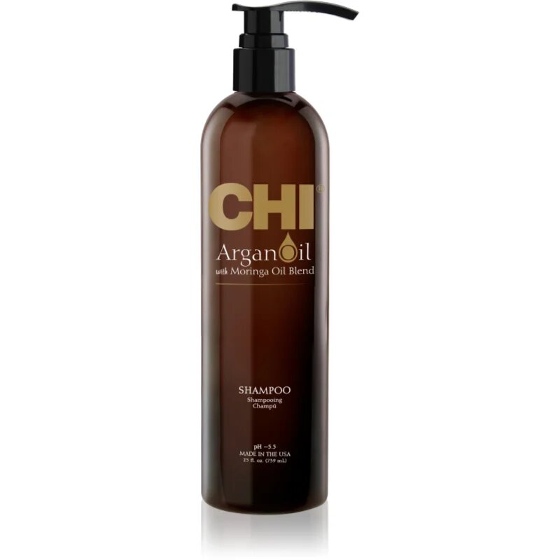CHI Argan Oil Shampoo sampon hranitor pentru păr uscat și deteriorat 739 ml