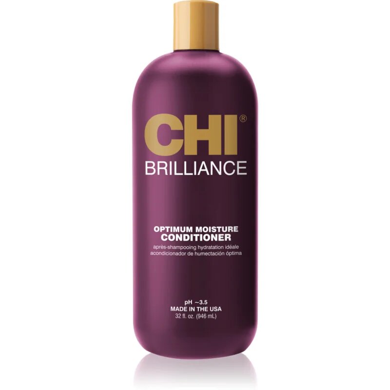CHI Brilliance Optimum Moisture Conditioner balsam hidratant pentru păr uscat și deteriorat 946 ml