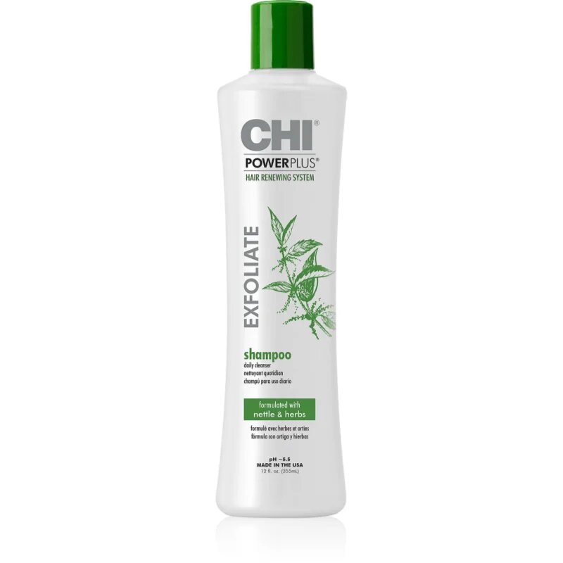 CHI Power Plus Exfoliate Shampoo șampon exfoliant pentru refacerea scalpului 355 ml