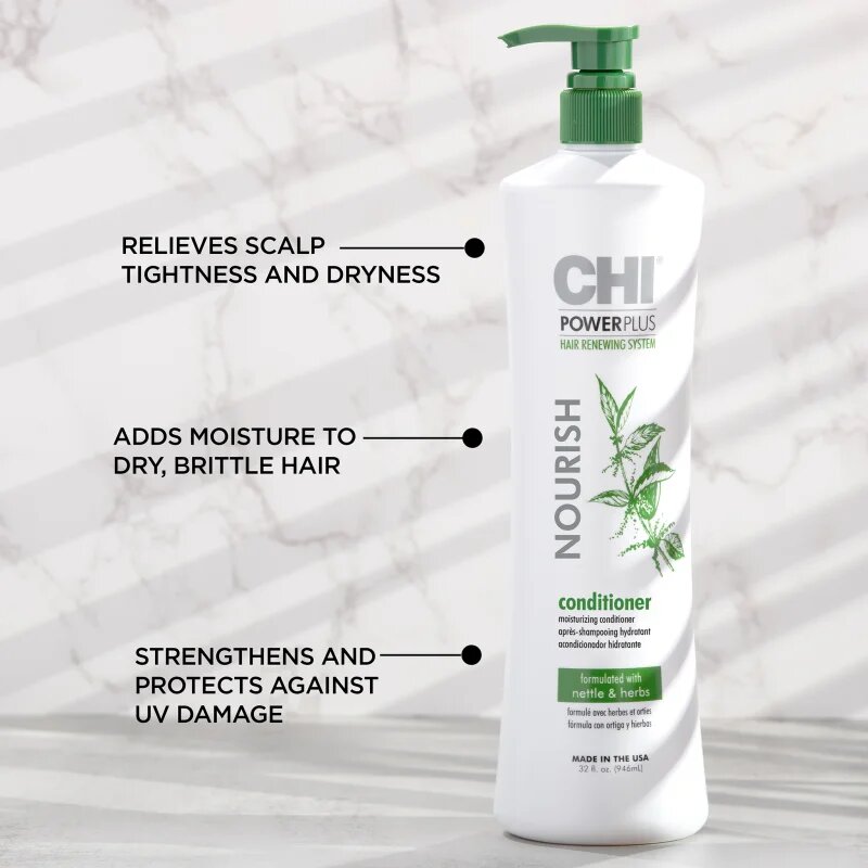 CHI Power Plus Nourish Conditioner balsam hranitor pentru refacerea scalpului 946 ml