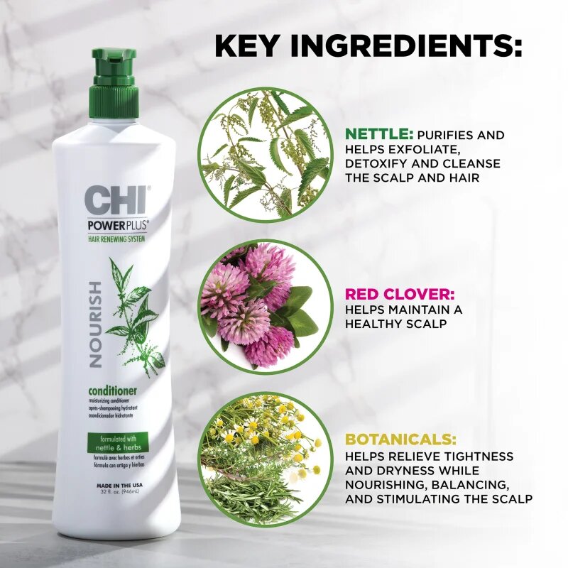 CHI Power Plus Nourish Conditioner balsam hranitor pentru refacerea scalpului 946 ml