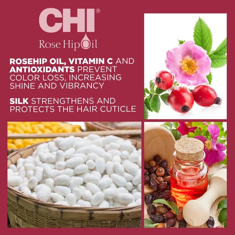 CHI Rose Hip Oil Conditioner balsam pentru păr vopsit 739 ml