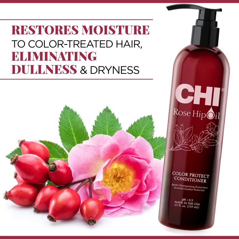 CHI Rose Hip Oil Conditioner balsam pentru păr vopsit 739 ml