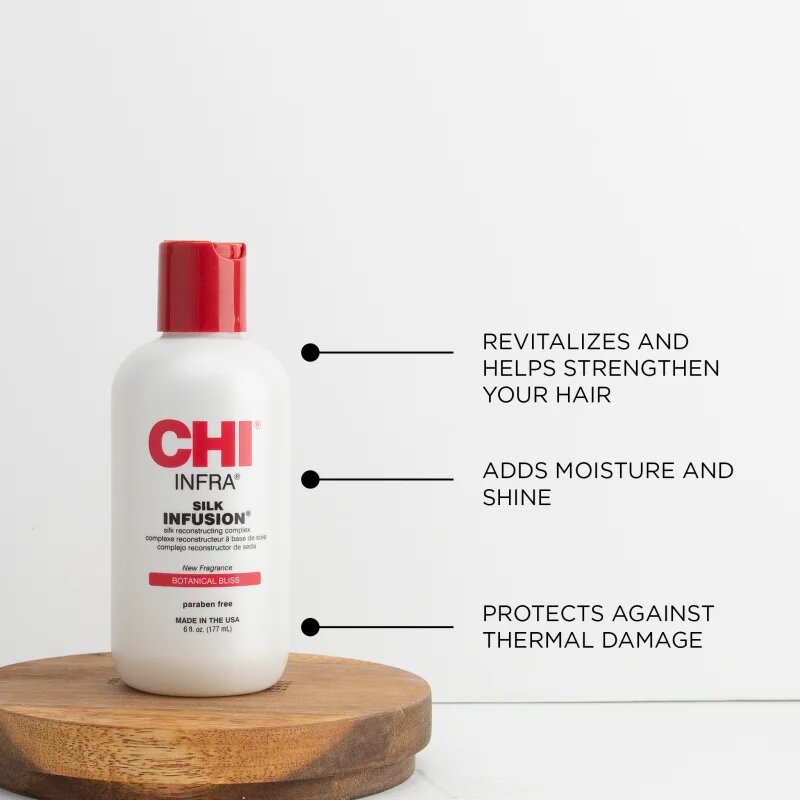 CHI Silk Infusion Botanical Bliss ser de păr fortifiant și regenerator cu mătase 177 ml