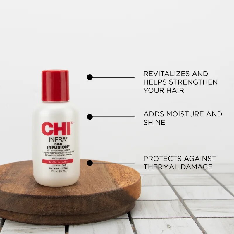 CHI Silk Infusion Botanical Bliss ser de păr fortifiant și regenerator cu mătase 59 ml