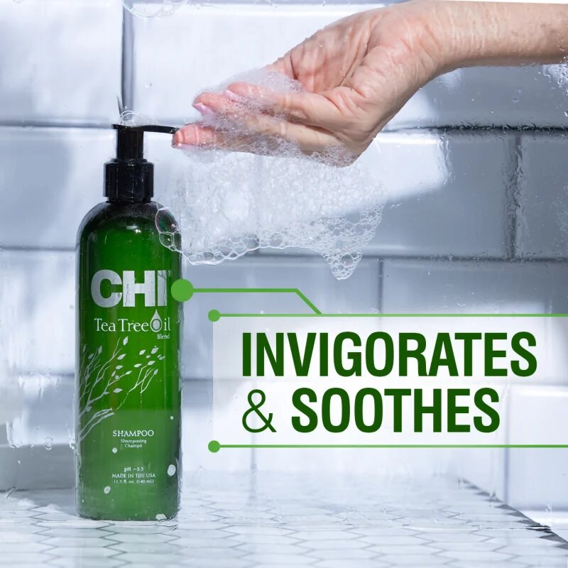 CHI Tea Tree Oil Shampoo șampon pentru par si scalp gras 340 ml