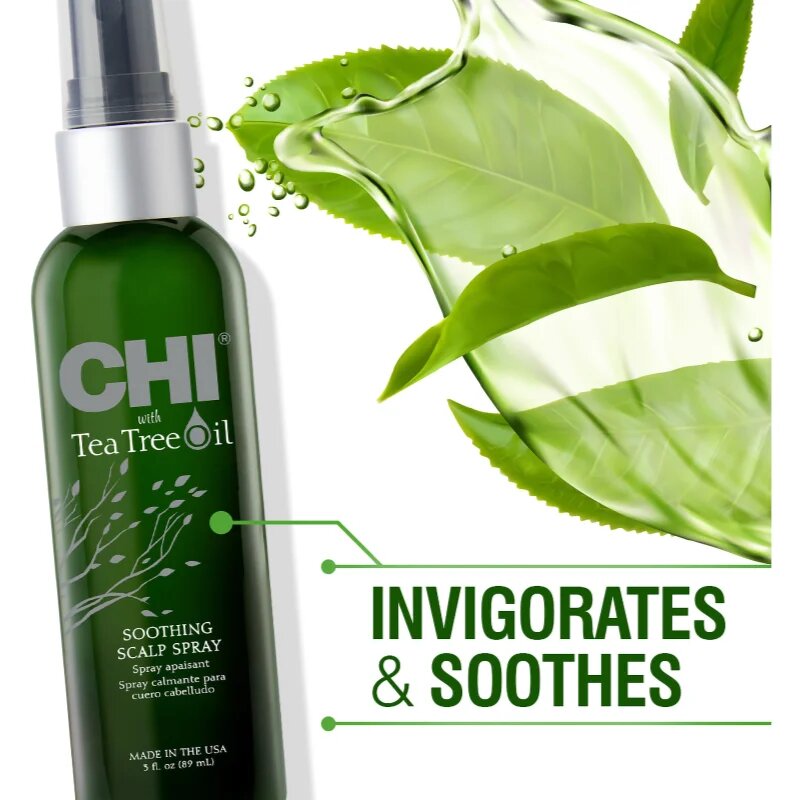 CHI Tea Tree Oil Soothing Scalp Spray spray-calmant împotriva iritație și mâncărime scalpului 89 ml