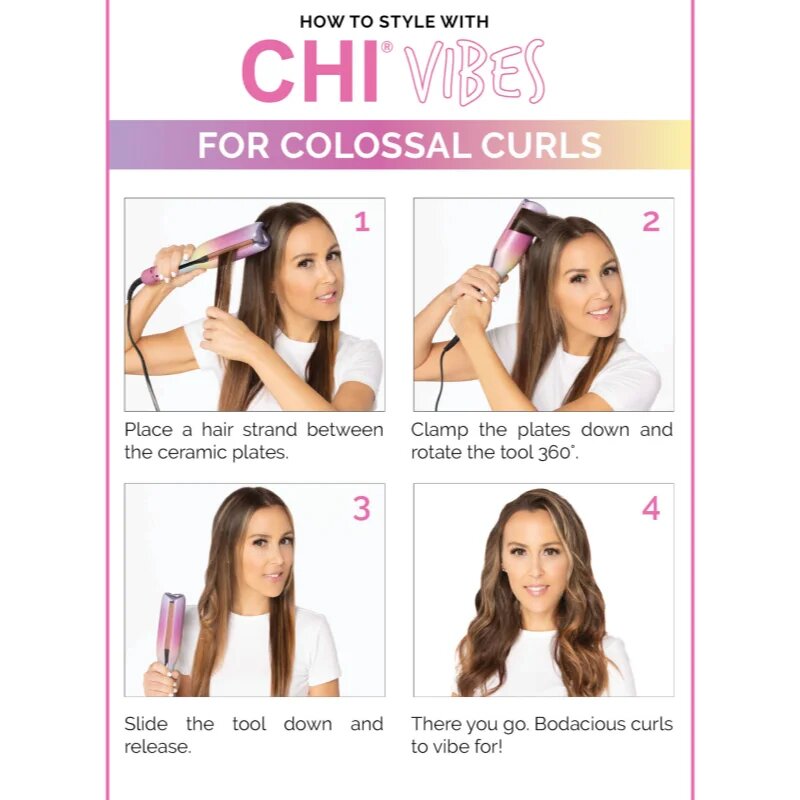 CHI Vibes Colossal Waver ondulator triplu pentru păr 1 buc