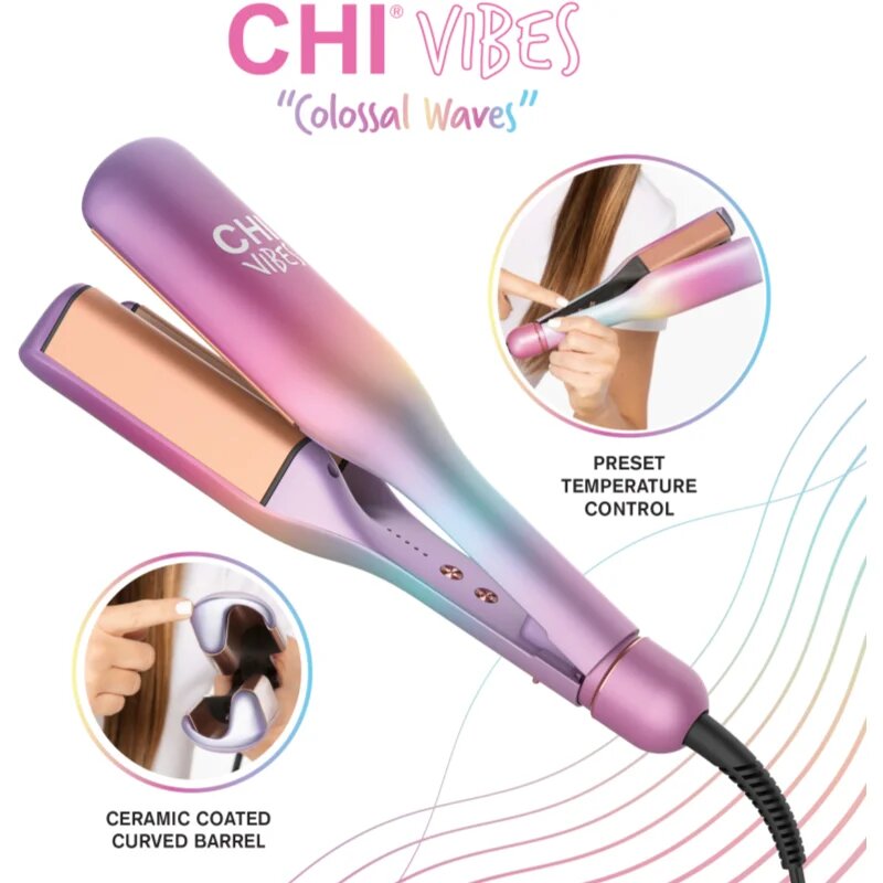 CHI Vibes Colossal Waver ondulator triplu pentru păr 1 buc