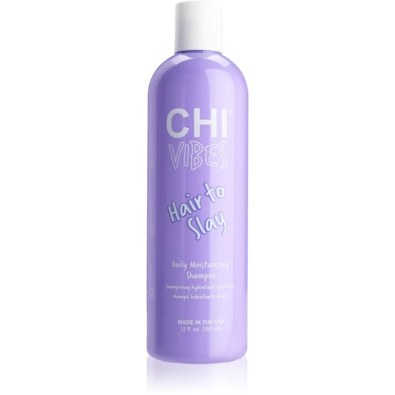 CHI Vibes Hair To Slay Daily Moisturizing Shampoo sampon hidratant pentru varfuri despicate 355 ml
