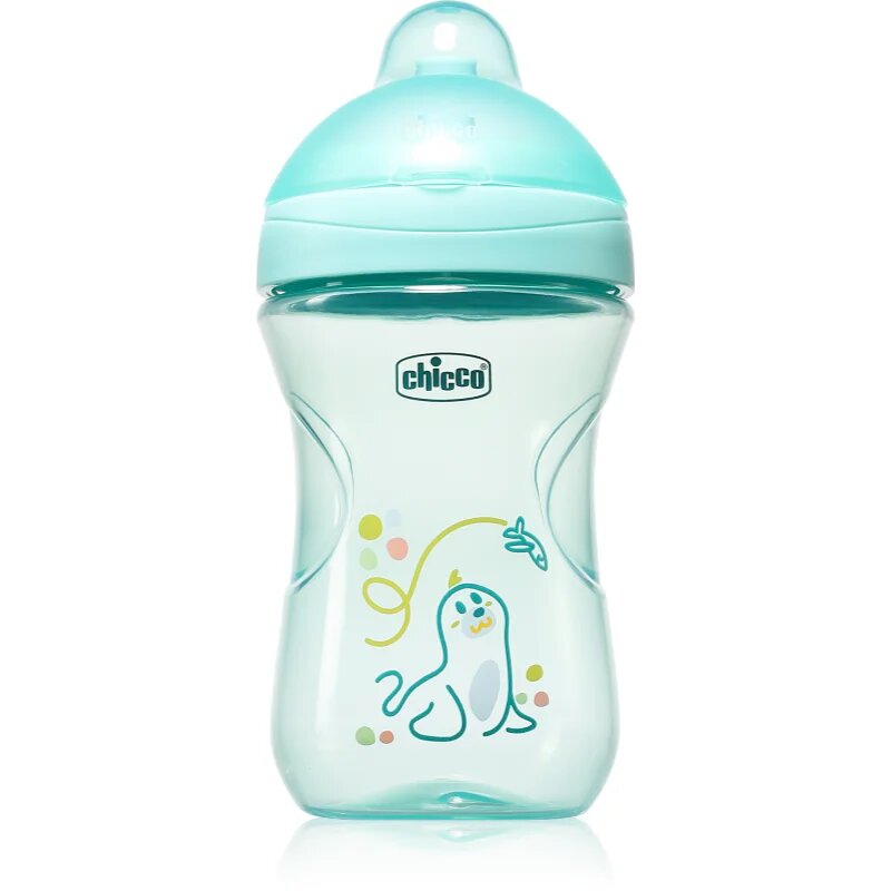 Chicco Advanced Cup 12m+ cană pentru antrenament cu pai Teal 1 buc