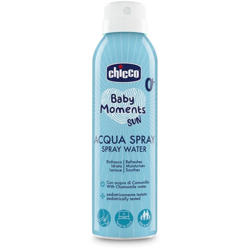 Chicco Baby Moments Acqua Spray Spray revigorant pentru copii 0m+ 150 ml