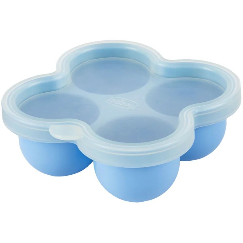 Chicco Multifunctional Food Storage Container Blue vas pentru mâncare 4x60 ml
