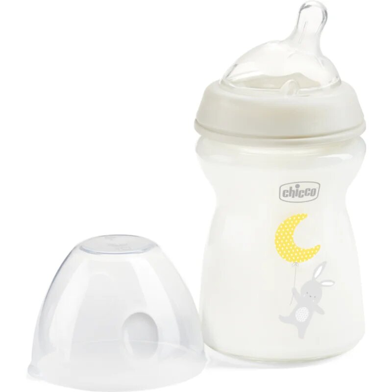 Chicco Natural Feeling Glass Neutral II biberon pentru sugari 0m+ 1 buc