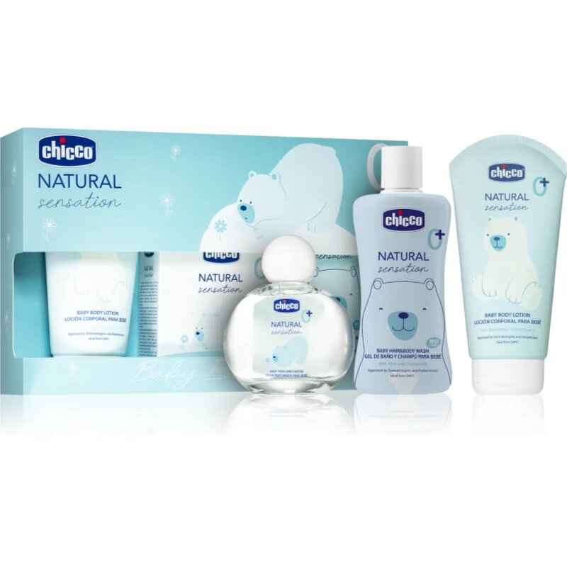 Chicco Natural Sensation Baby Essential set cadou pentru nou-nascuti si copii 0+