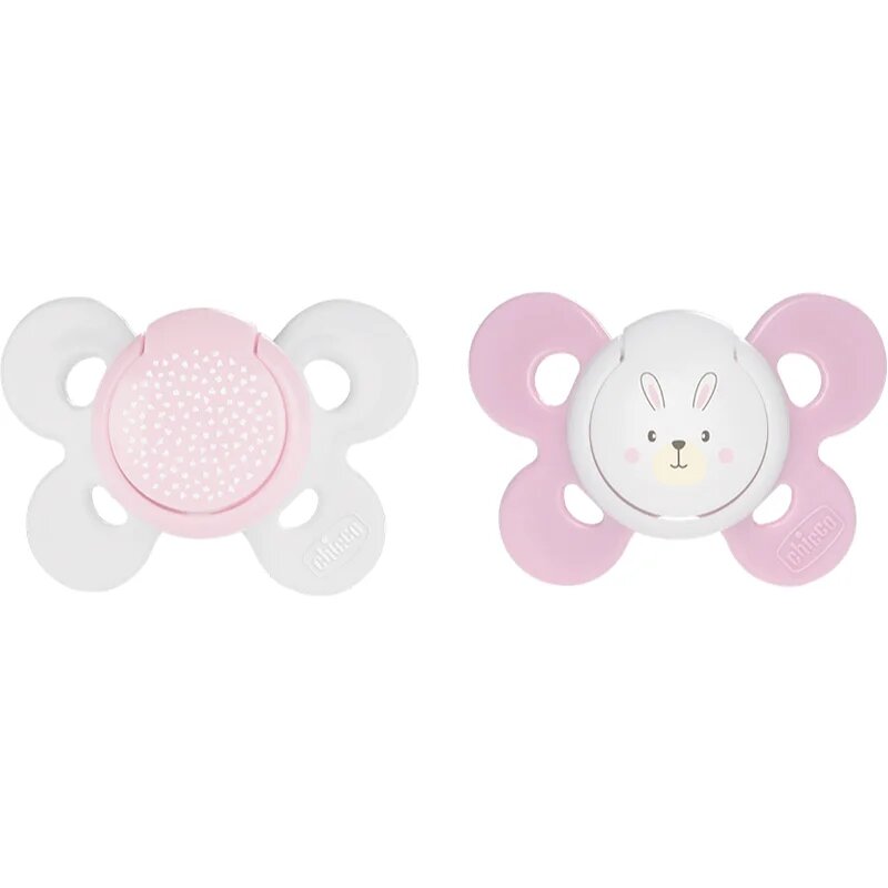 Chicco Physio Comfort 2-6 m suzetă Girl-Dots/Rabbit 2 buc