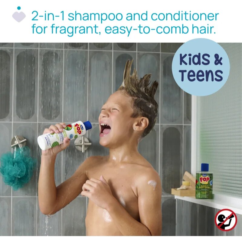 Chicco Pop Comby Shampoo & Conditioner sampon si balsam Watermelon 250 ml