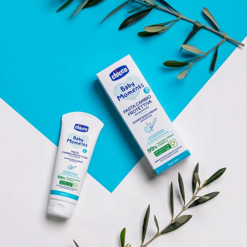 Chicco Protective Diaper Cream crema pentru îngrijirea zilnică a fundulețului pentru nou-nascuti si copii 100 ml