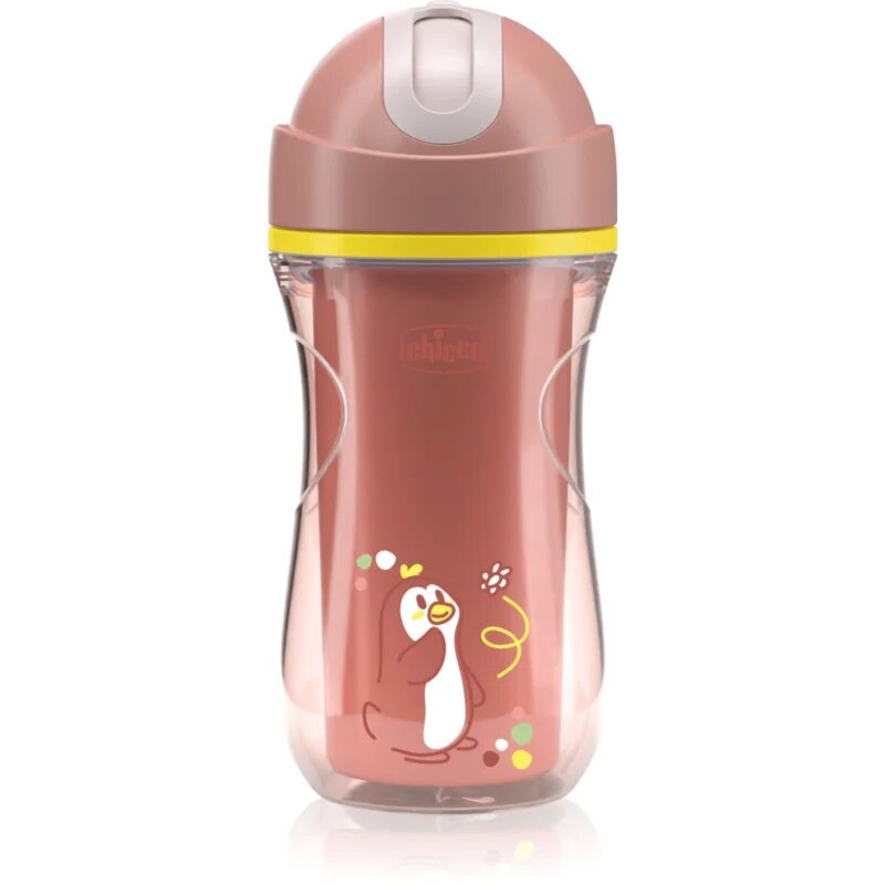 Chicco Sport Cup 14m+ ceasca cu pai Pink 266 ml