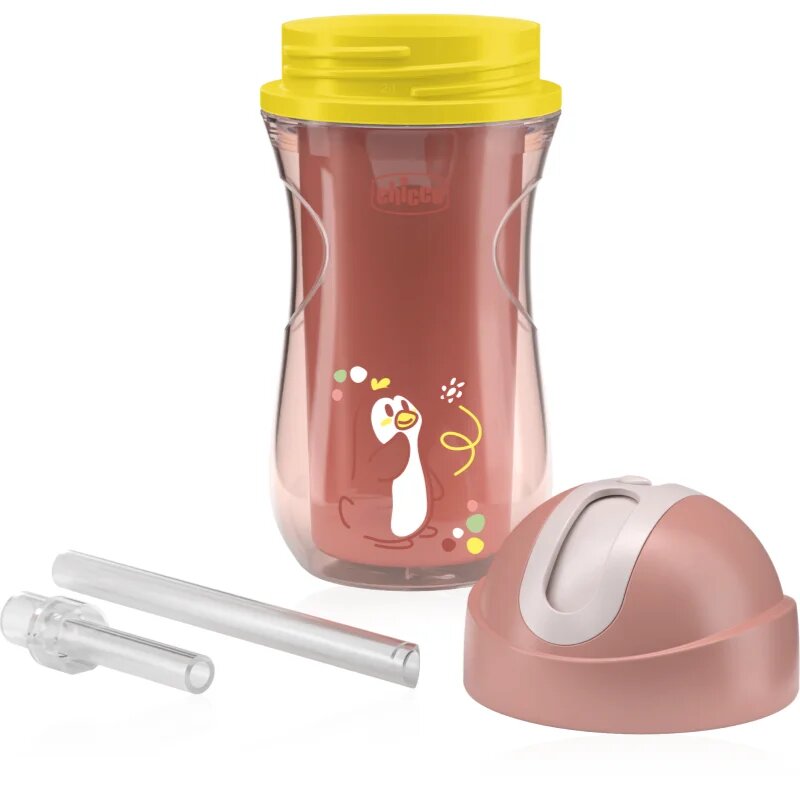 Chicco Sport Cup 14m+ ceasca cu pai Pink 266 ml