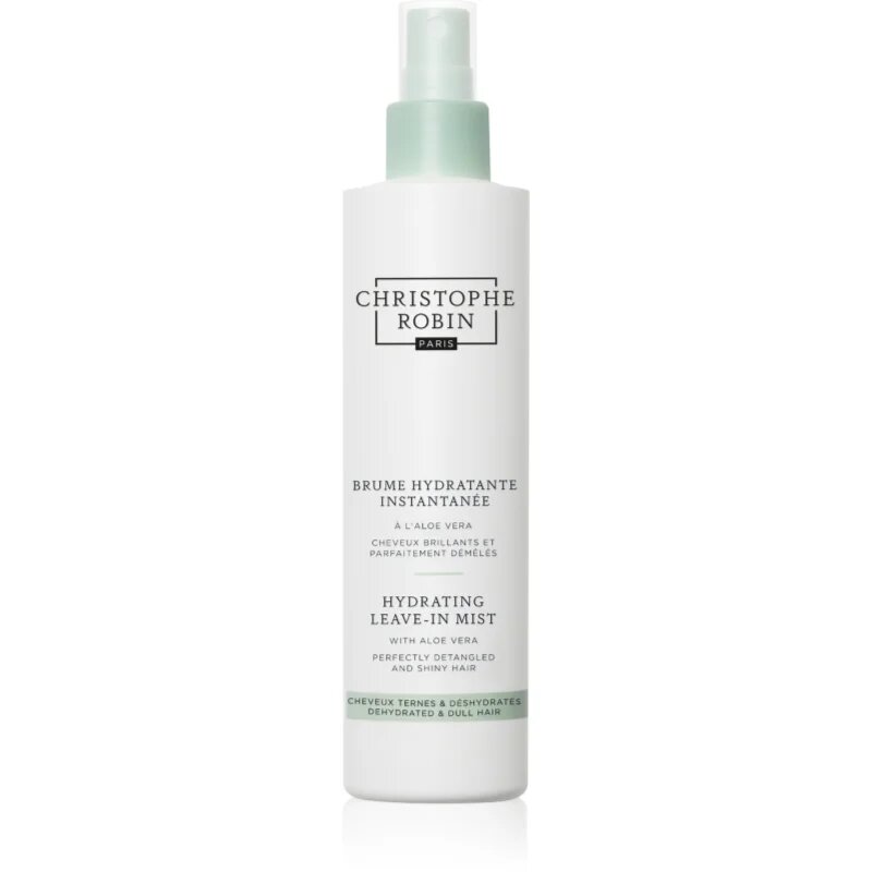 Christophe Robin Hydrating Leave-In Mist with Aloe Vera spray nutritiv și hidratant pentru par uscat si sensibil 150 ml