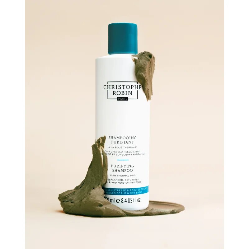 Christophe Robin Purifying șampon detoxifiant pentru curățare 250 ml