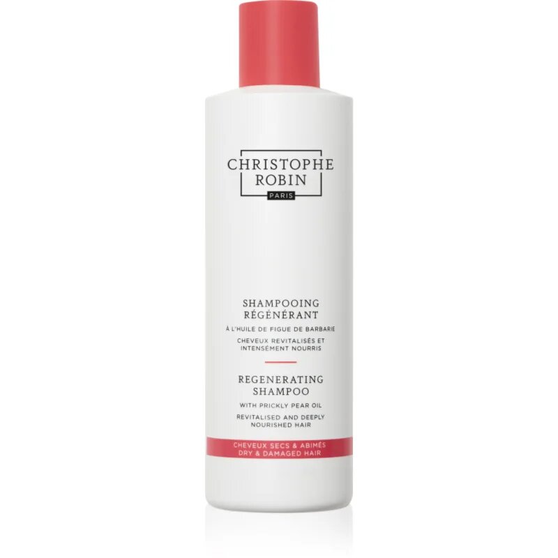 Christophe Robin Regenerating Shampoo with Prickly Pear Oil Sampon de restaurare in profunzime pentru par degradat sau tratat chimic 250 ml