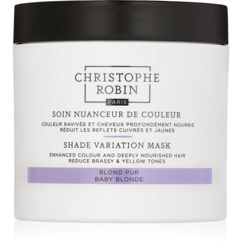 Christophe Robin Shade Variation Mask masca crema nutritiva pentru păr culoare Baby Blonde 250 ml