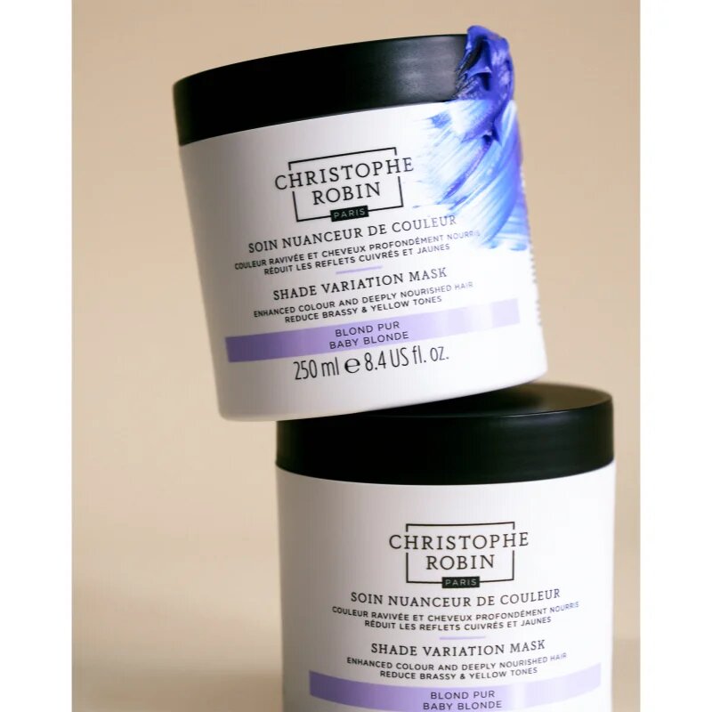 Christophe Robin Shade Variation Mask masca crema nutritiva pentru păr culoare Baby Blonde 250 ml