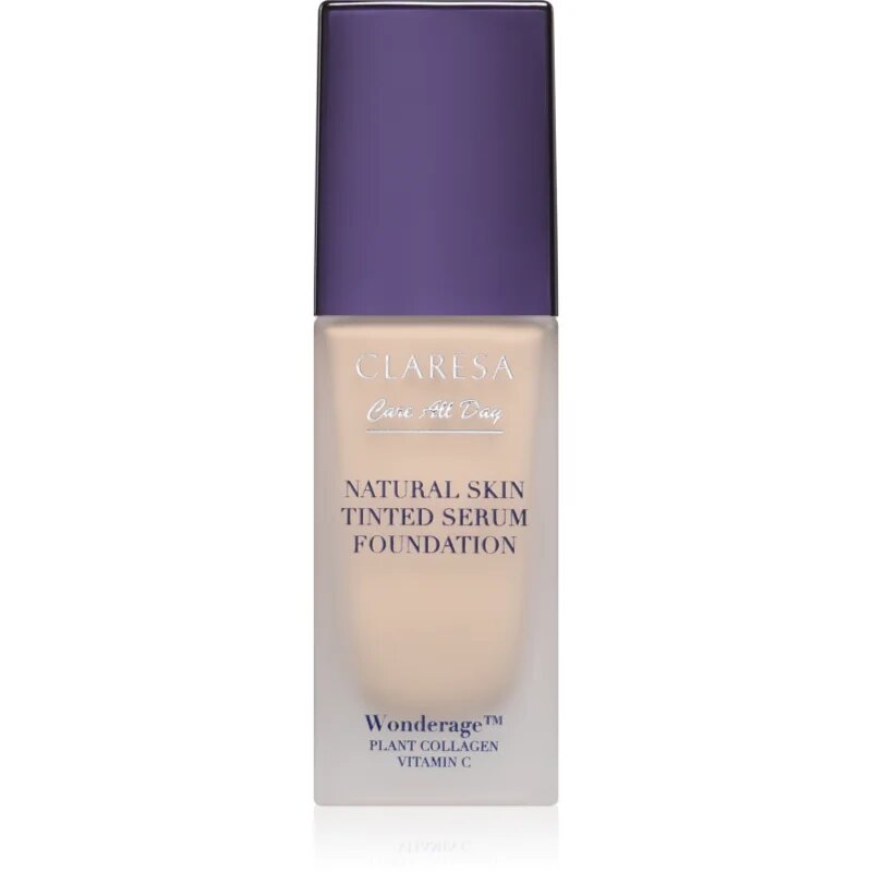 Claresa Care All Day Natural Skin Tinted Serum Foundation Fluid nuantator cu textura usoara pentru un look natural culoare 0N Fair Neutral 32 ml