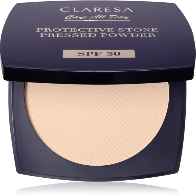 Claresa Care All Day Protective Stone Pressed Powder pudra de fixare SPF 30 culoare Universal 10 g