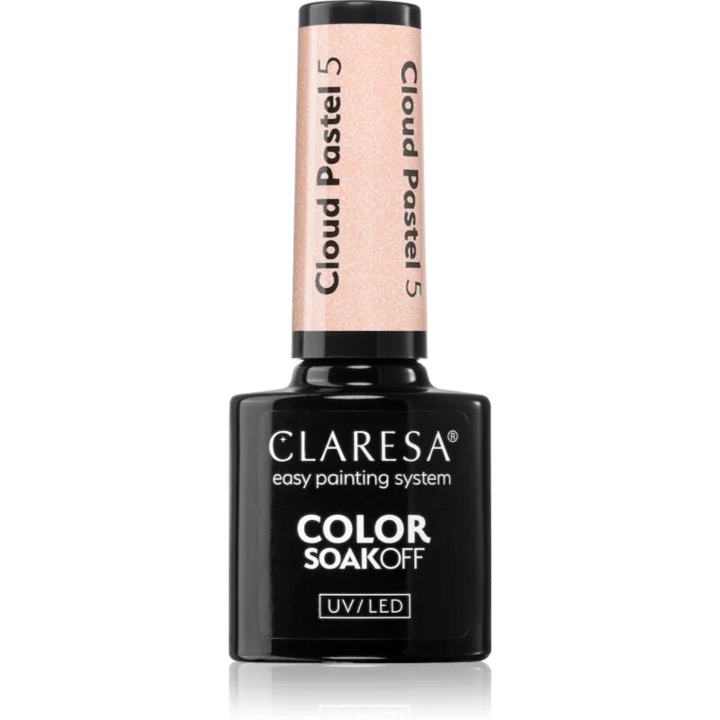 Claresa SoakOff UV/LED Color Cloud Pastel unghii cu gel folosind UV / lampă cu LED culoare 5 5 g