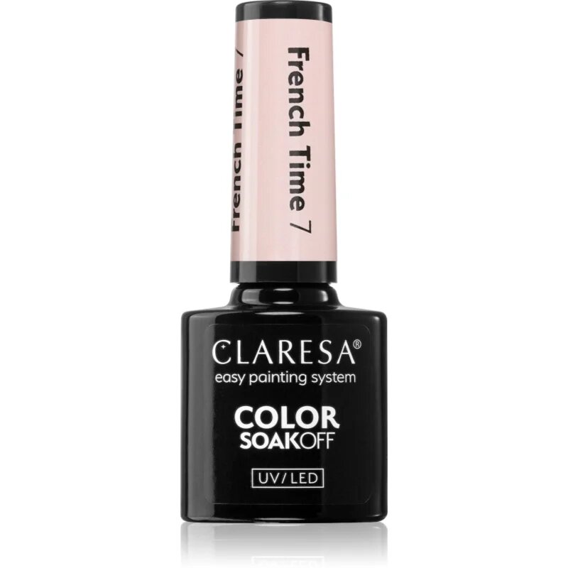 Claresa SoakOff UV/LED Color French Time unghii cu gel folosind UV / lampă cu LED culoare 7 5 g