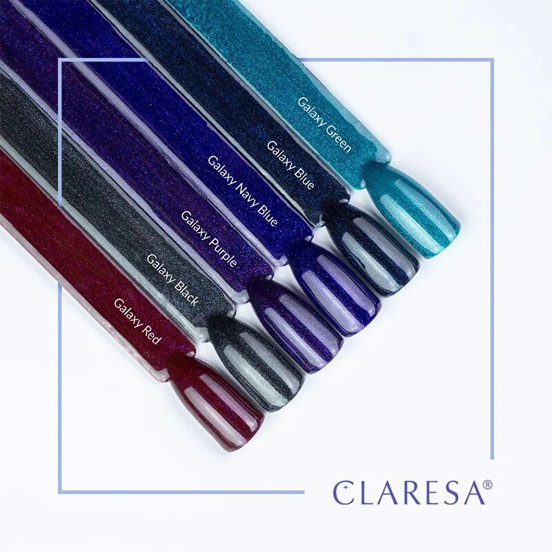 Claresa SoakOff UV/LED Color Galaxy lac de unghii sub forma de gel culoare Red 5 g