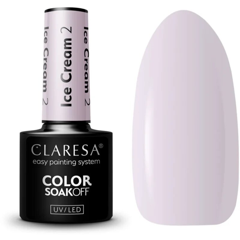 Claresa SoakOff UV/LED Color Ice Cream lac de unghii sub forma de gel culoare 2 5 g