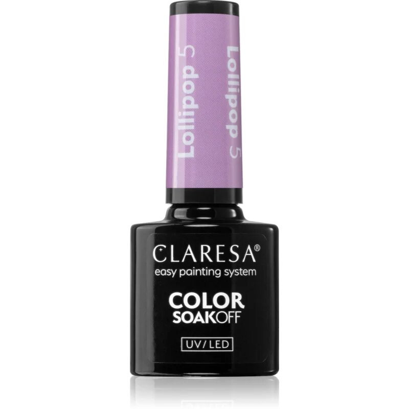 Claresa SoakOff UV/LED Color Lollipop lac de unghii sub forma de gel culoare 5 g