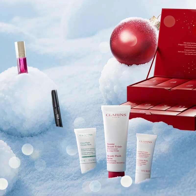 Clarins Advent Calendar 12 Holiday Season Calendar de Crăciun