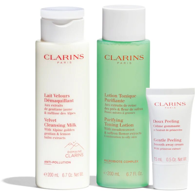 Clarins Cleansing Essentials Combination Skin set cadou pentru ten mixt