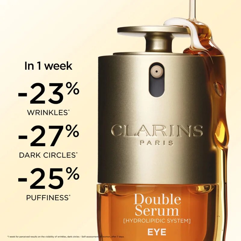 Clarins Double Serum Eye Crema anti-rid pentru zona ochilor cu efect de nutritiv 20 ml