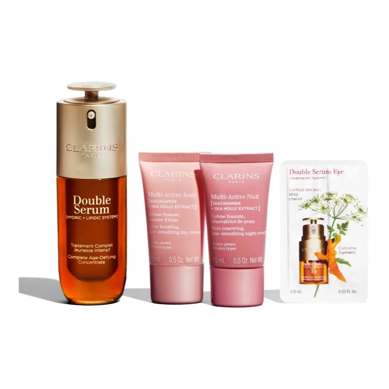 Clarins Double Serum & Multi-Active set cadou pentru toate tipurile de ten