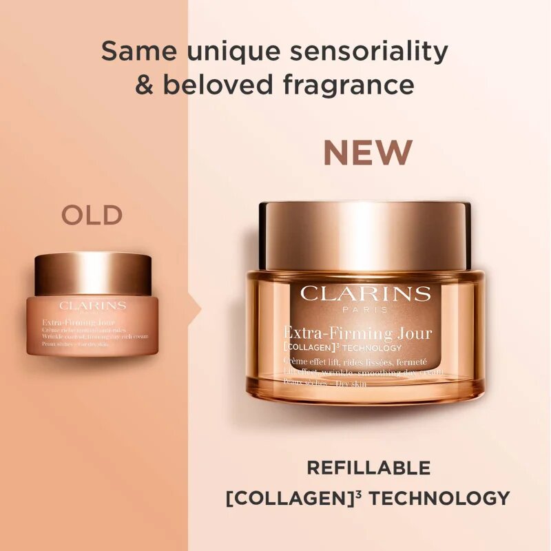 Clarins Extra-Firming Day Cream Refill crema de zi pentru lifting pentru tenul uscat refill 50 ml